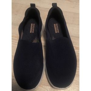 Skechers Ultra Go Blue Casual Slip On Shoes Womens Sz 8